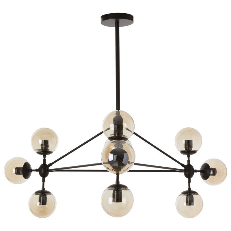 Kane 10 - Light Black Geometric Pendant