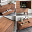 Buffet noyer noir grande capacité 78,74