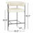 Mikra Leather Counter Stool - Buntin Collection