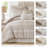 Luxurious Jacquard Bedding Sets, Polyester King Size With Neutral Chic Style