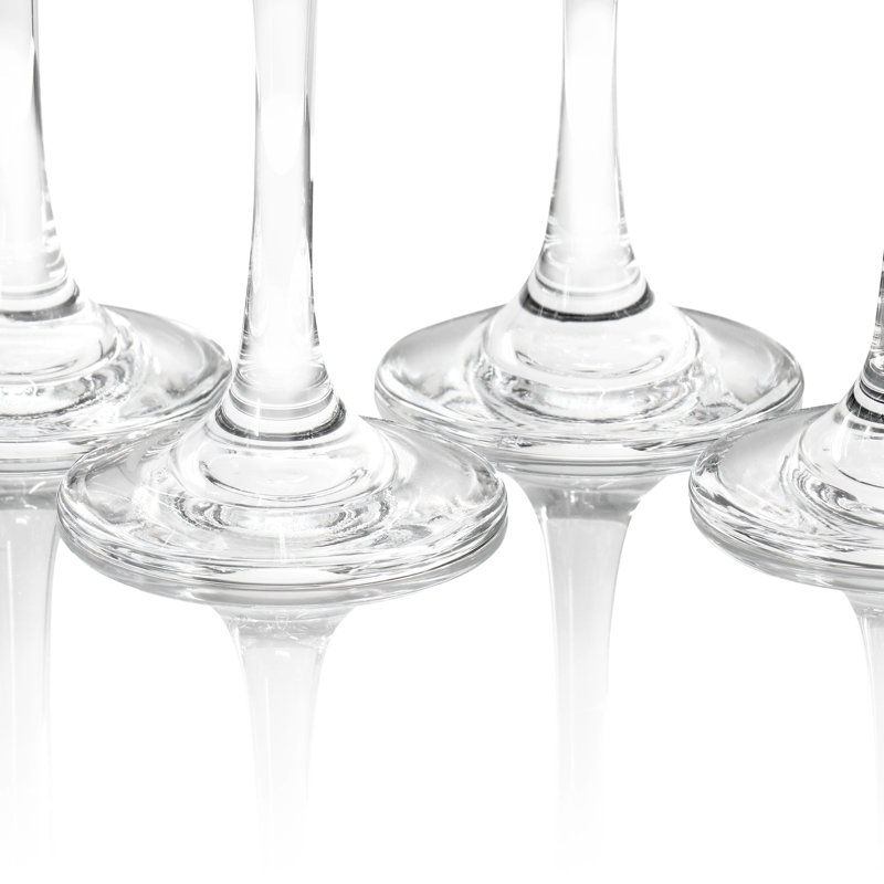 Ensemble de 4 verres à champagne cannelés 6,4 oz Gibson Home Belinni