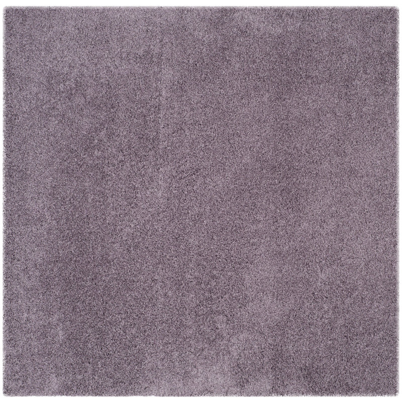 Rizco Shag Performance Solid Color Rug, Square 6'7"