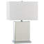 Ensemble de lampes de table 23 po blanc / crème