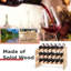 Breiden Solid Wood Wine Bottle Rack Brown