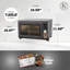 Four à air chaud numérique Kitchen Elite 26 pintes en acier inoxydable, 10 programmes intelligents, gris