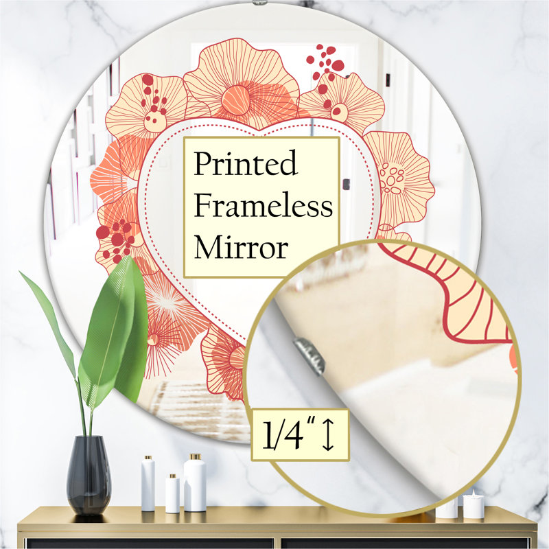 Miroir d'appoint, H 23,6 po x l 23,6 po