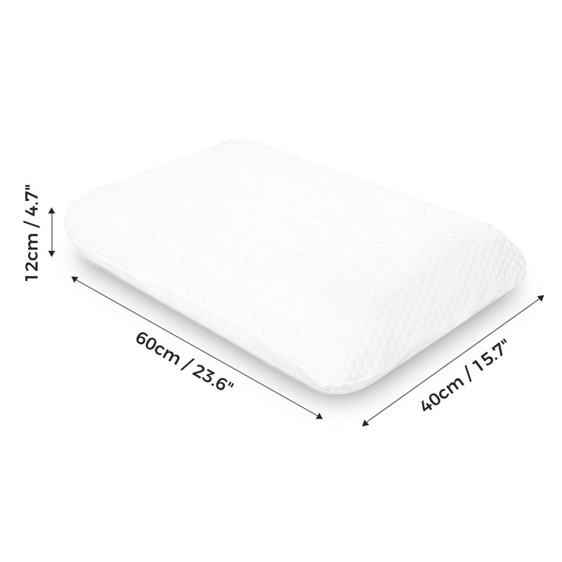  Contour Pillow Memory Foam for Neck Support Pressure Relief Hypoallergenic