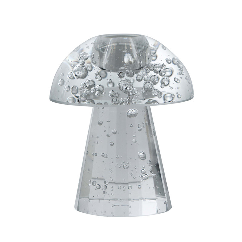 Porte-bougie conique 3,9 x 3,9 x 4,7 po en forme de champignon 6 ch / an