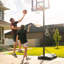 Panier de basketball d'extérieur portatif à hauteur ajustable 32 po