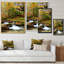 «Beautiful Autumn Forest Waterfall V», œuvre d'art traditionnelle sur toile-1211773418-1211773427