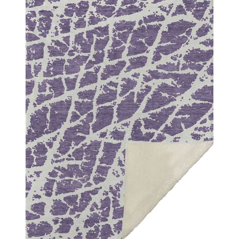 Jeté en sherpa Addison, Mauve