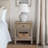 Victoria 1-Drawer Solid and Manufactured Wood Nightstand with Shelf -113430437