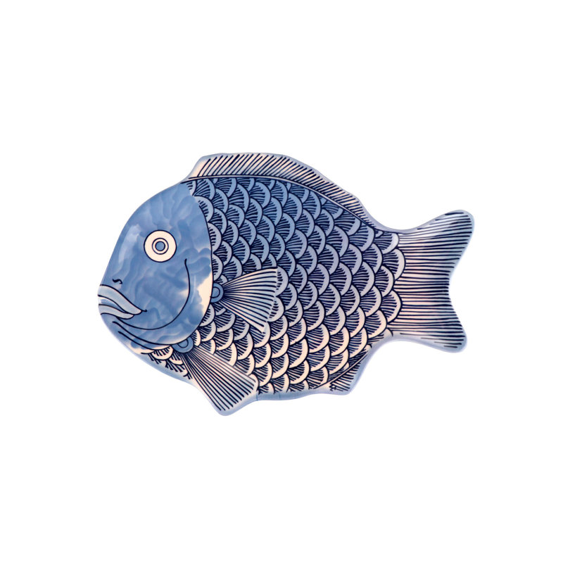 G.E.T. Fish Serving Plates Melamine Platter, 8.25" W x 12" L