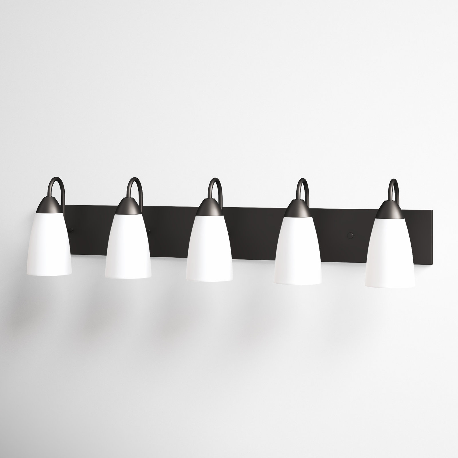 5-Light Dimmable Vanity Light, No, Burnt Sienna