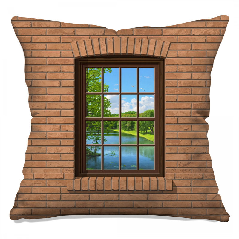 Coussins décoratifs Brick Wall, 20 x 20 pouces