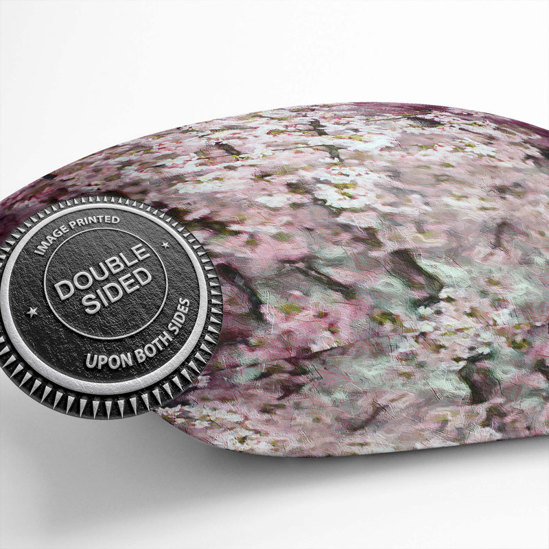 Cherry Blossoms Cushion with Filling, 55cm H x 55cm W x 20cm D