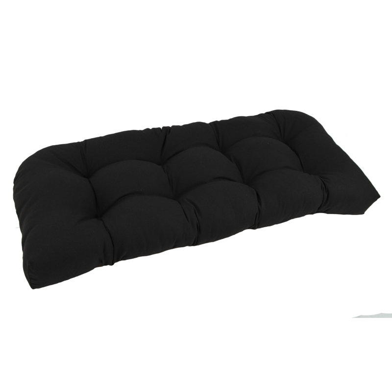 Coussin de banc d'intérieur, Noir