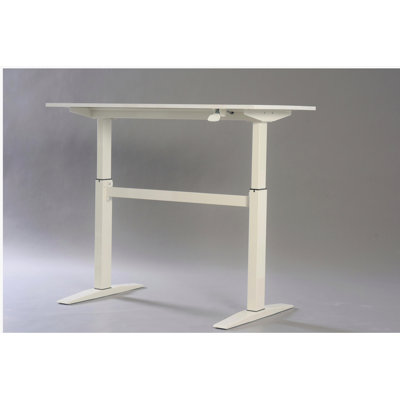 47-inch white technical adjustable standing desk