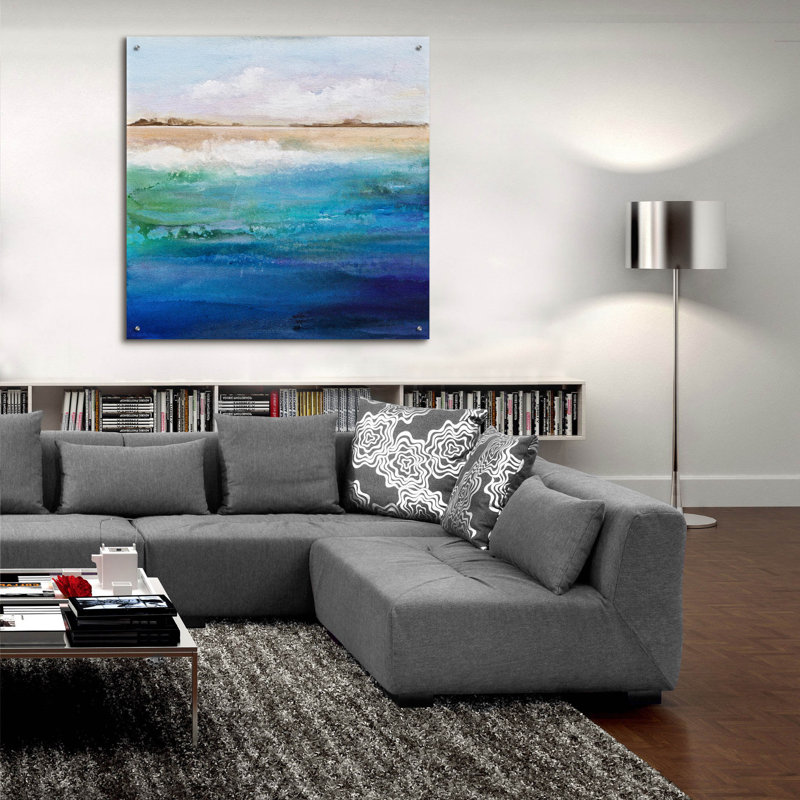 «Shoreline» par Karen Hale, acrylique, H 36 po x l 36 po x P 0,2 po