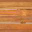 Table de salle à manger d'extérieur en bois d'acacia et en métal au design élégant pour toutes les maisons