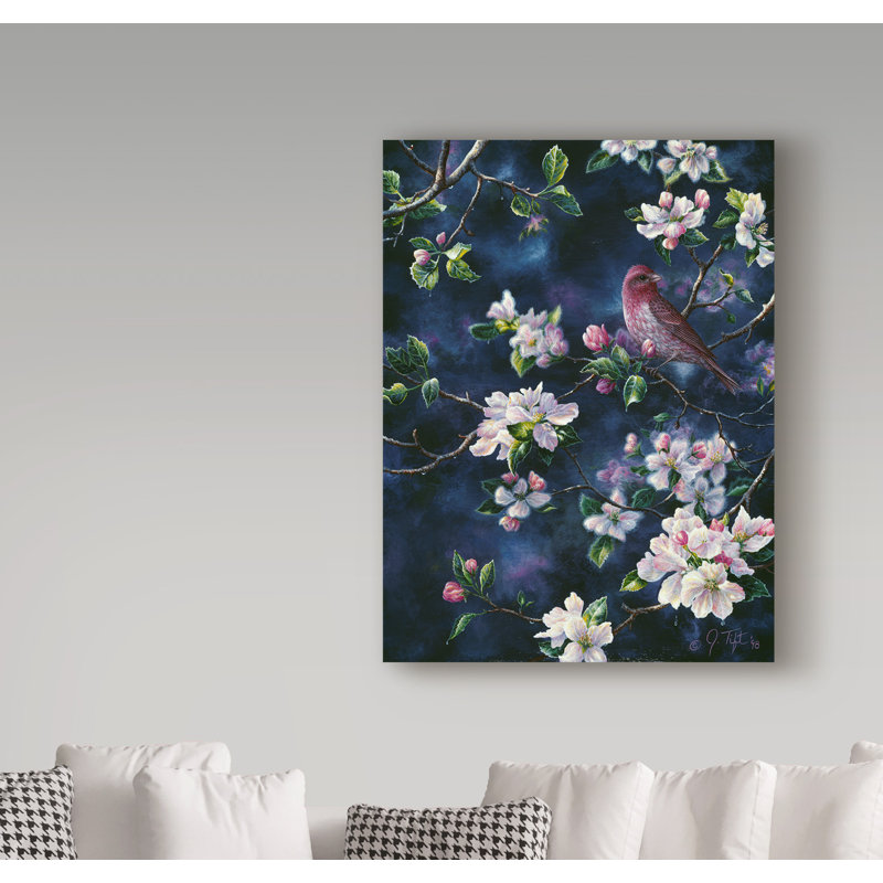 Fazulla «Bird», impression sur toile tendue, H 47 po x l 35 po x P 2 po