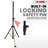 5 Core Universal Speaker Stand w Mount Bracket LED Lights Adjustable Height 40 - 72" Capacity 132lb