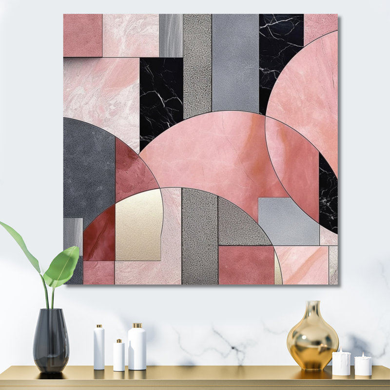 Rose Transcendent Angles II, Toile tendue, H 36 po x l 36 po x P 1,5 po