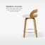 Tabouret pivotant à hauteur de comptoir Vanhoy-72526327