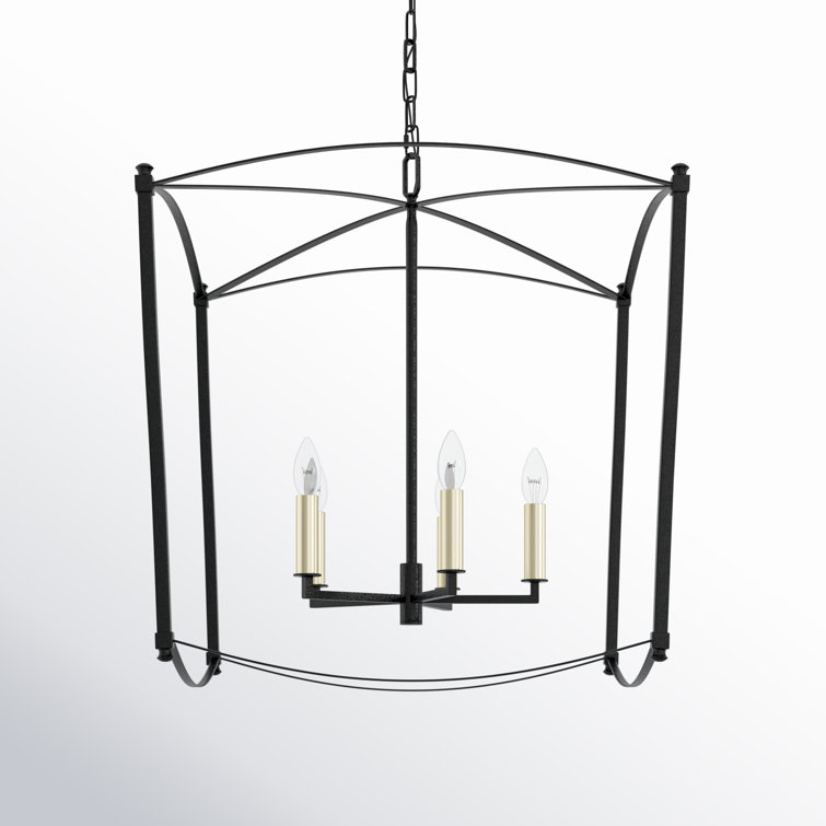 Olive 5 - Light Dimmable Lantern Geometric Chandelier