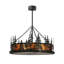 Rustic Lodge 4 - Light Glass Chandelier