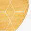 Tapis jaune à motif géométrique Debrodie-475473213