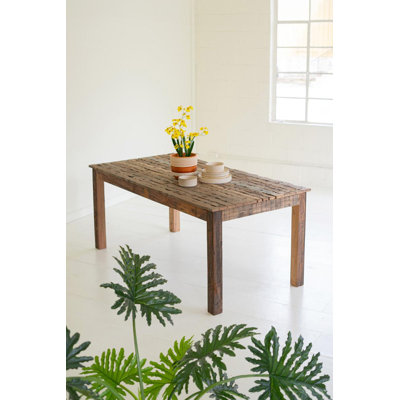 RECYCLED WOOD DINING TABLE