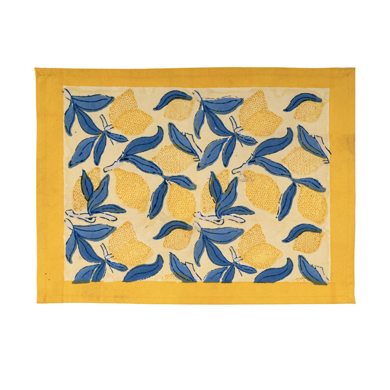 Lemon Tree Cotton Rectangle Placemats