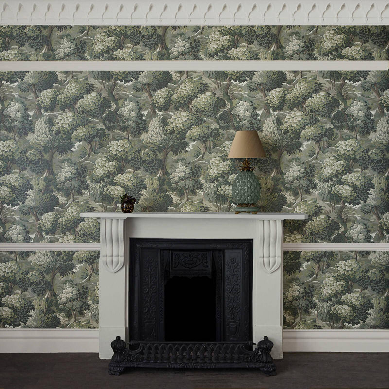 NEMOR Wallpaper - Verde 9'10" - full height wallpaper