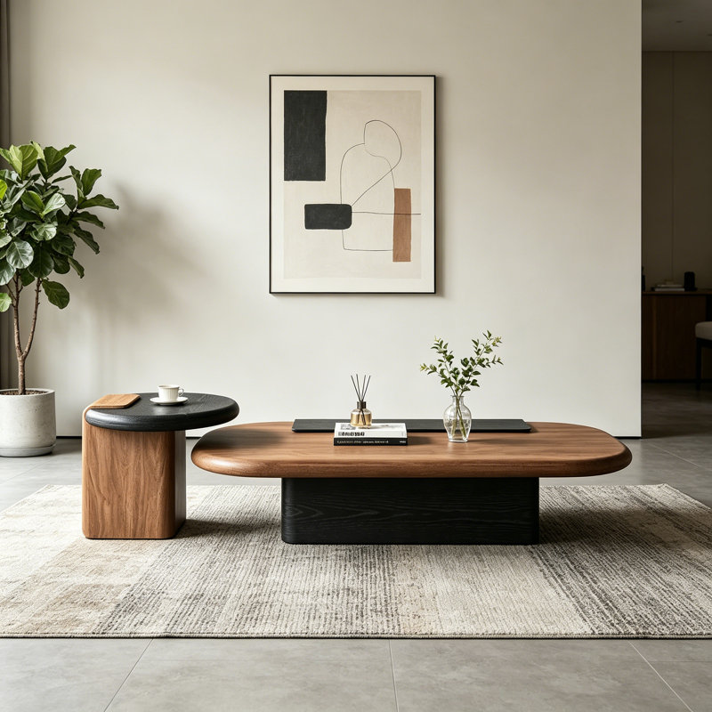 Table basse simple et légère au design luxueux
