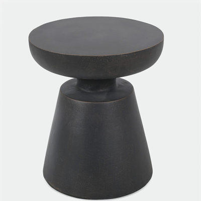 Table d'appoint d'extérieur en béton léger