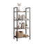 Étagère de rangement industrielle en métal et bois, étagère ouverte autoportante pour le salon, la cuisine, le bureau, support utilitaire robuste pour livres, plantes, décor-2018803528-2018803535