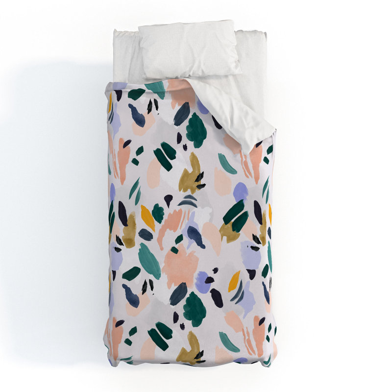 Ensemble de housse de couette en coton Marta Barragan, Housse de couette simple extra longue + 1 taie dé