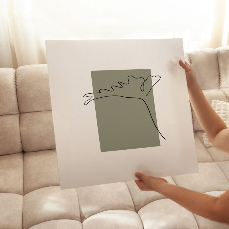 «Botanical Plant Minimalist I», reproduction d'art moderne sans cadre, H 14 po x l 14 po
