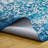 Machine Washable Oriental Blue/White Area Rug-1855859434