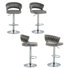 Christal Height Adjustable Swivel Bar Stool