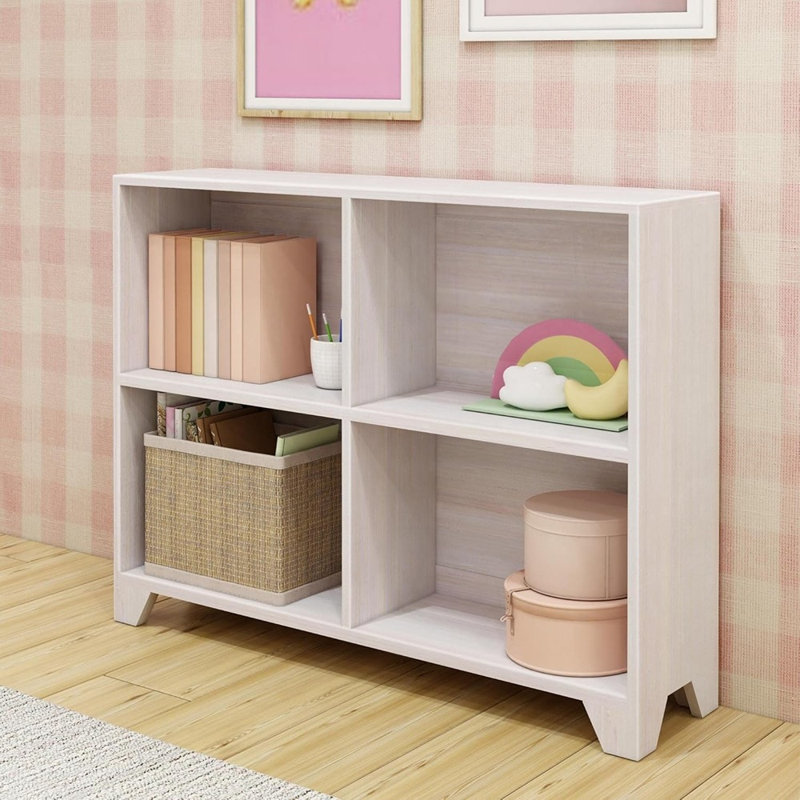 Modern Farmhouse 4-tier Wood Bookcase