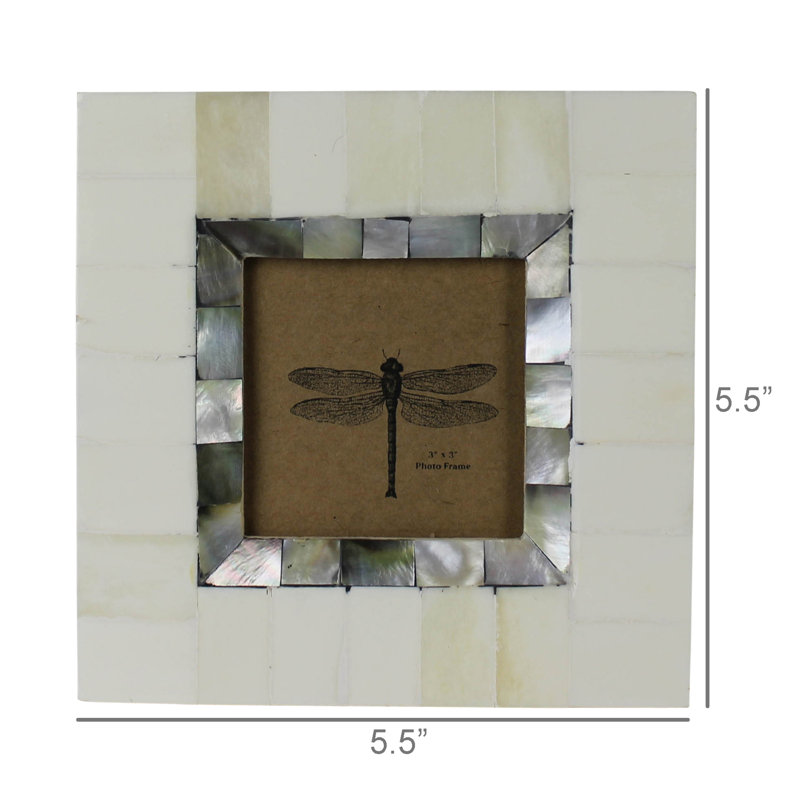 Cadre os et nacre - 3 x 3