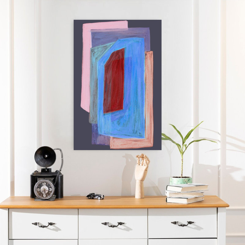 Art contemporain contemporain abstrait, H 24 po x l 16 po