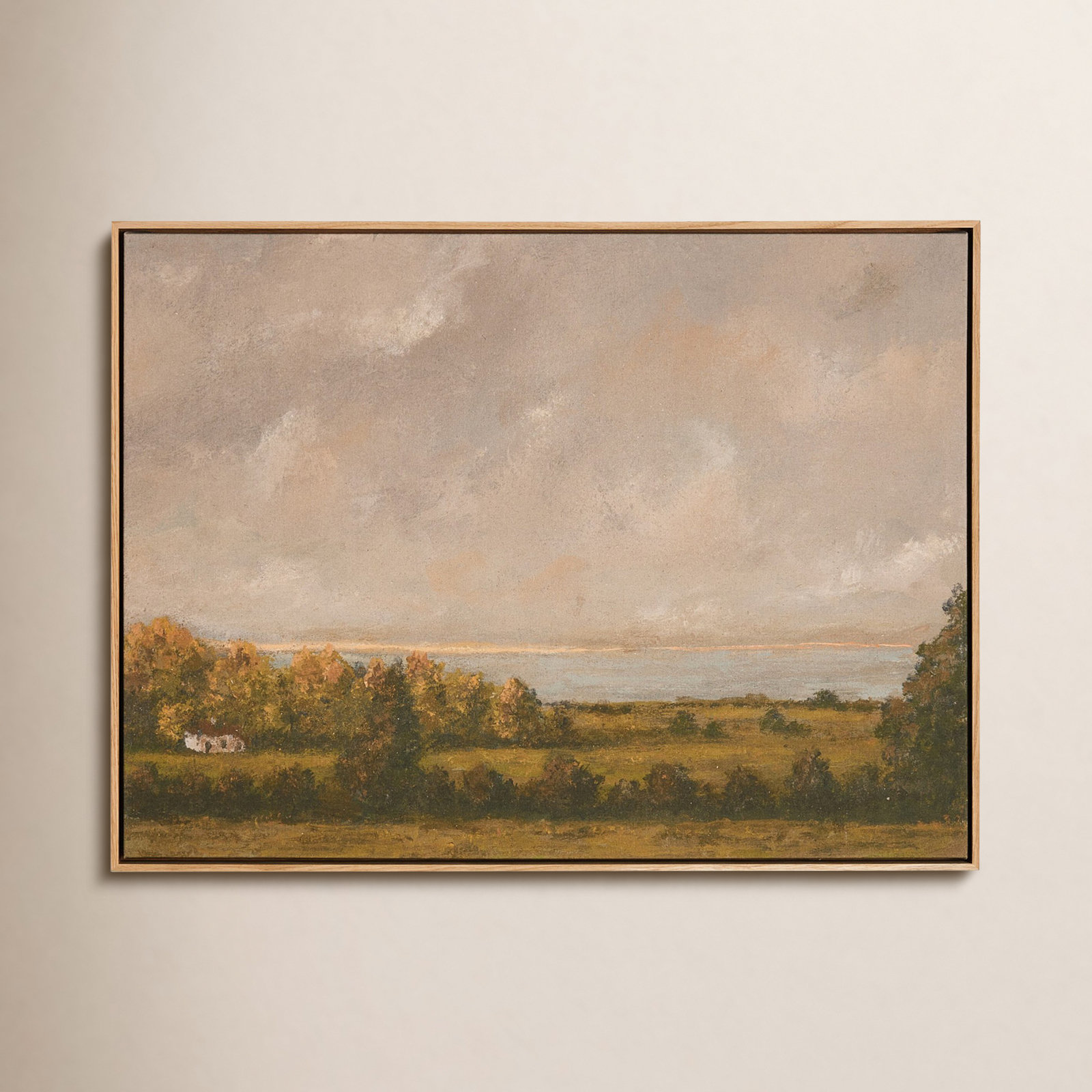 "Country Lake House" by Lori Marie, 24'' H x 32'' W