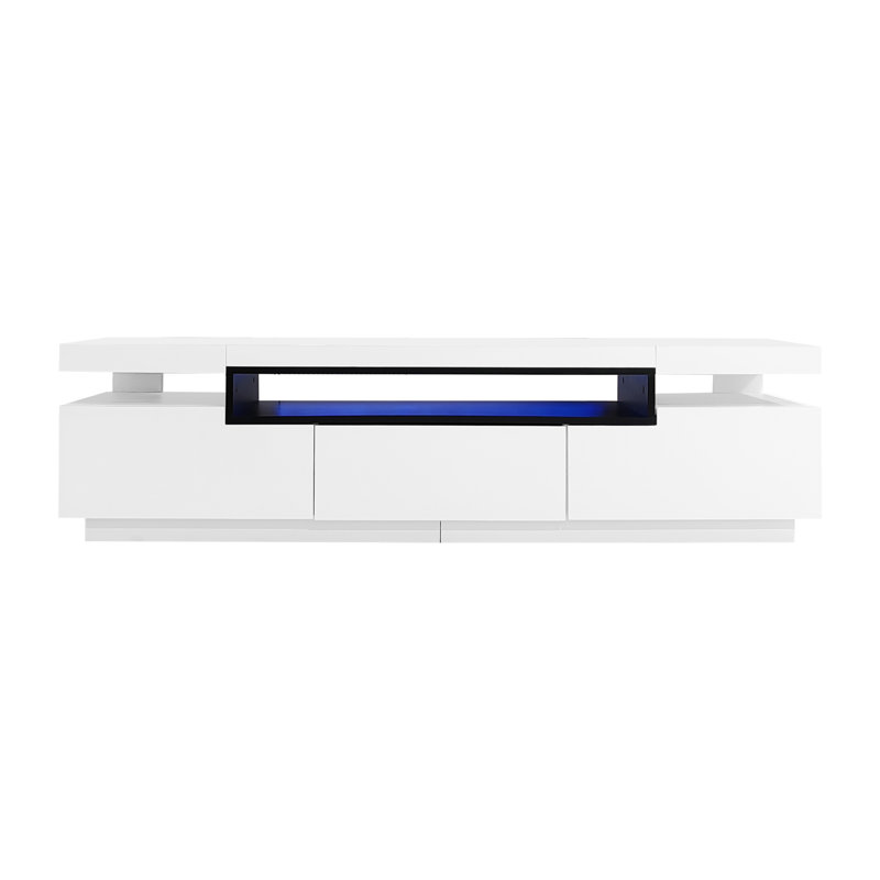Daziyah Unfinished TV Stand for TVs up to 70" with Fireplace Included