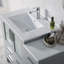 Ensemble de meuble-lavabo de salle de bain simple avec miroir 42 po Mance-24551101