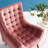Suggest Button Tufted Upholstered Velvet Lounge Chair-995492226