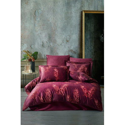 Ensemble de housse de couette 100% coton 3 pièces Pompton Red