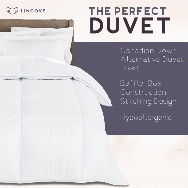 Édredon en duvet synthétique, Très grand lit